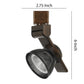 12W Integrated Led Metal Track Fixture With Mesh Head, Bronze And Black By Benzara | Track Lights |  Modishstore  - 2