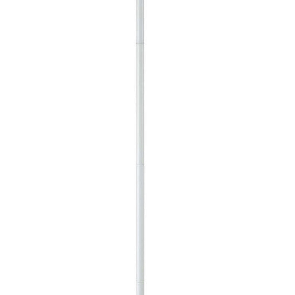 3 Way Torchiere Floor Lamp With Frosted Glass Shade And Stable Base, White By Benzara | Floor Lamps |  Modishstore  - 4