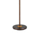 3 Way Torchiere Floor Lamp With Frosted Glass Shade And Stable Base, Bronze By Benzara | Desk Lamps | Modishstore - 4