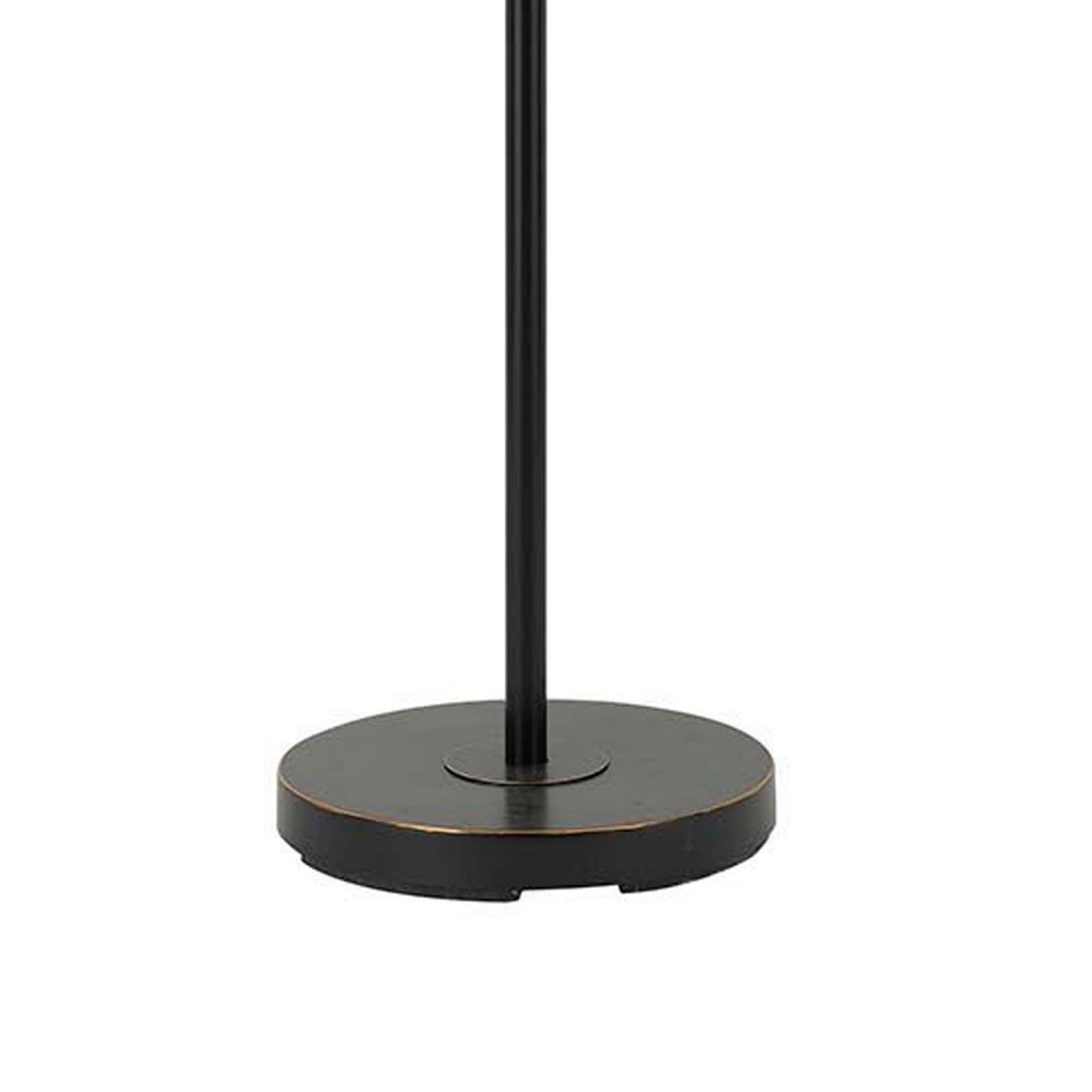 Metal Body Torchiere Floor Lamp With Attached Reading Light, Black By Benzara | Floor Lamps |  Modishstore  - 3