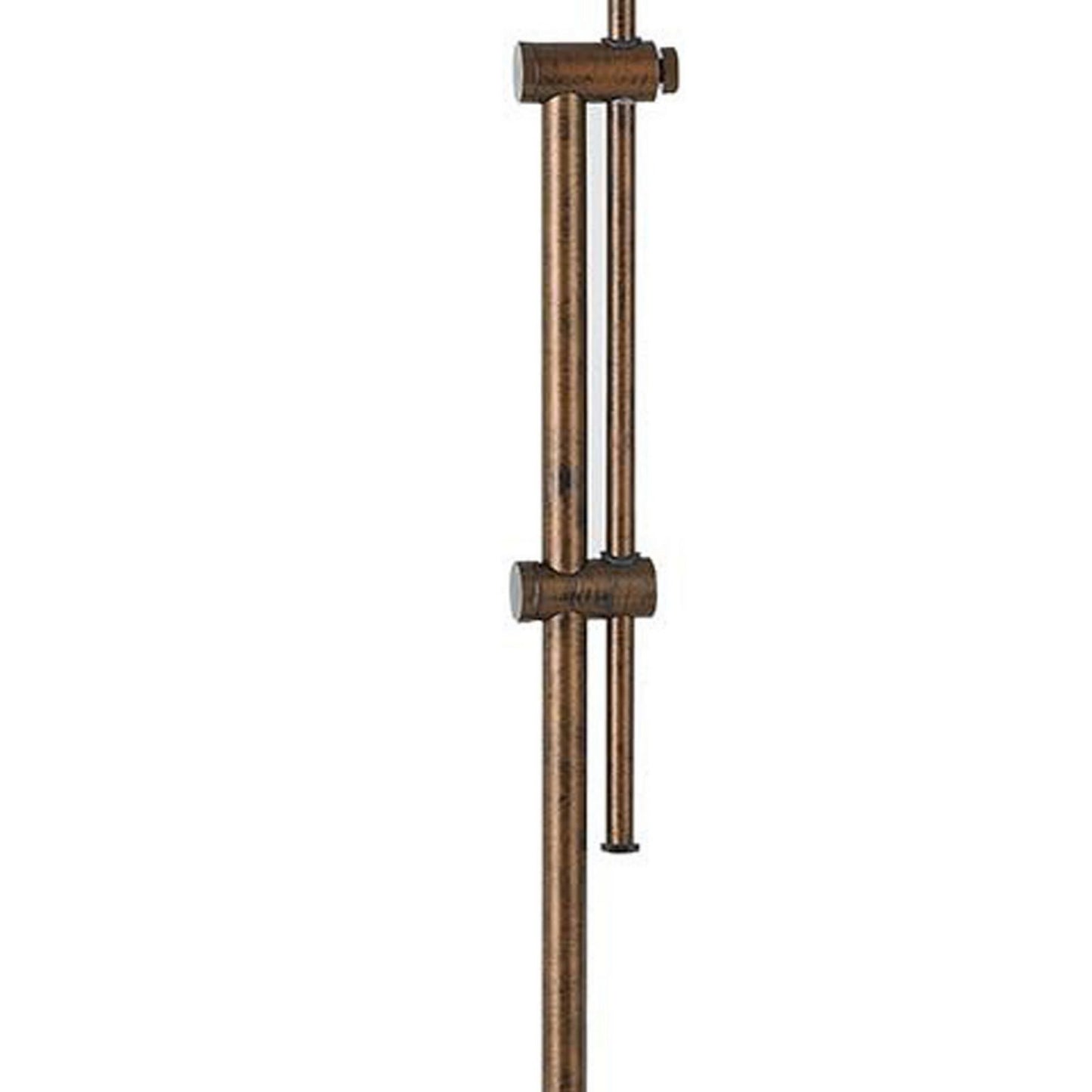Adjustable Height Metal Pharmacy Lamp With Pull Chain Switch, Bronze By Benzara | Floor Lamps |  Modishstore  - 4