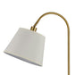 60 Watt Metal Floor Lamp With Gooseneck Shape And Stable Base, Gold By Benzara | Floor Lamps |  Modishstore  - 5