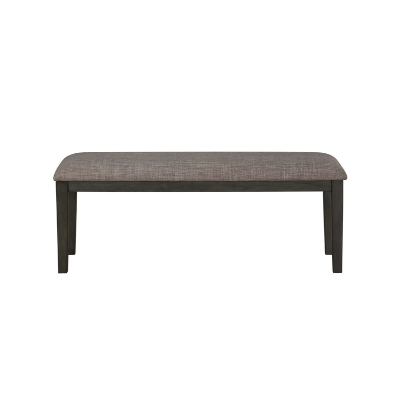 Rectangular Style Wooden Bench With Fabric Upholstered Seat, Gray And Beige By Benzara | Benches |  Modishstore 