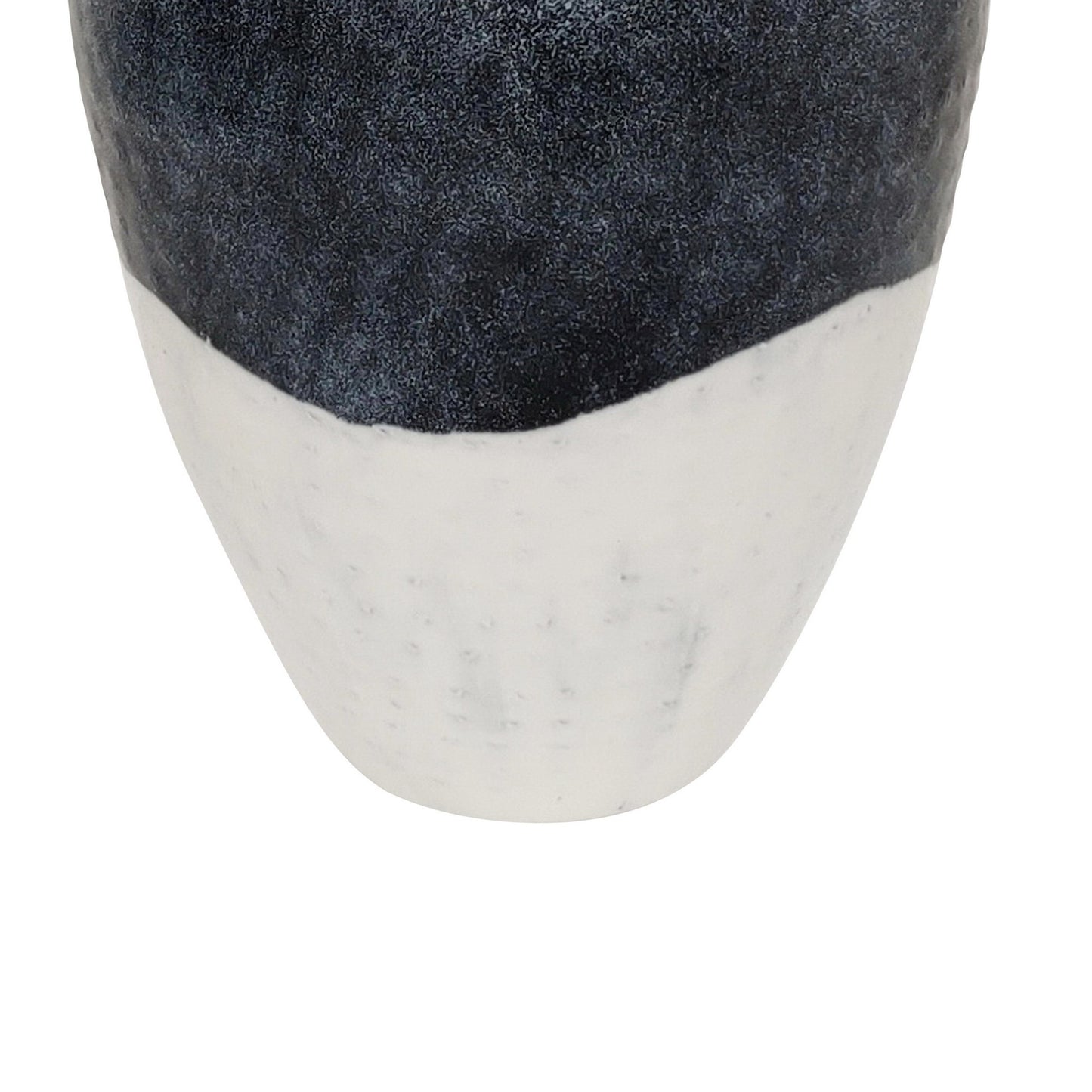 17 Inches Metal Frame Vase With Elegant Embellishment Black And Gray By Benzara | Vases | Modishstore - 4