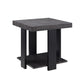 Wood And Metal 3 Piece Cocktail Table Set Gray And Black By Benzara | End Tables | Modishstore - 5