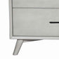 3 Drawer Mid Century Modern Wooden Chest With Splayed Legs, Small, Gray By Benzara | Cabinets | Modishstore - 3