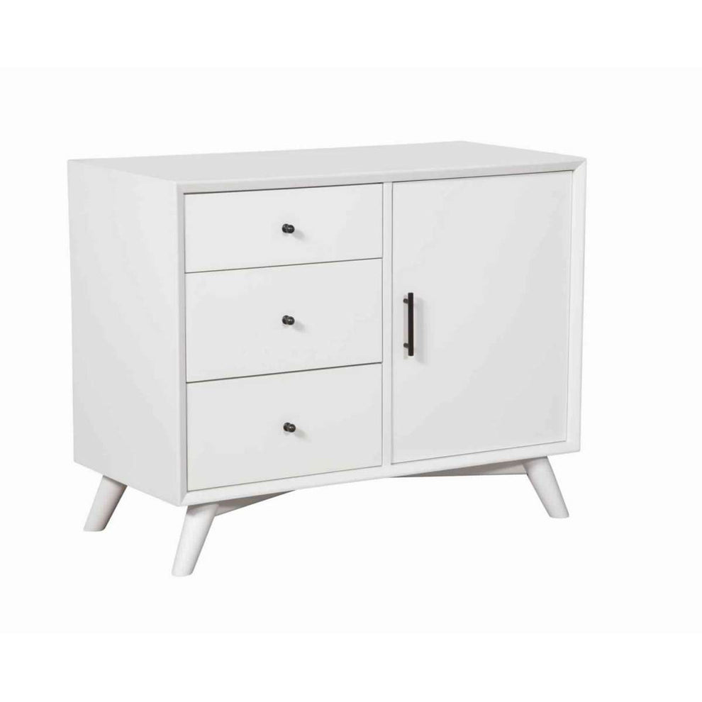 Wooden Accent Cabinet With 3 Drawers And 1 Door, Brown By Benzara | Cabinets |  Modishstore  - 6