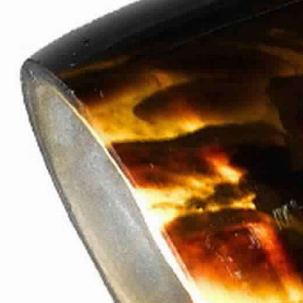 50 Watt Track Fixture With Handblown Glass Shade, Black And Brown By Benzara | Track Lights |  Modishstore  - 5