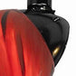 50 Watt Track Fixture With Handblown Glass Shade, Black And Red By Benzara | Track Lights |  Modishstore  - 3