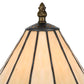 Tree Like Metal Body Tiffany Table Lamp With Conical Shade,Bronze And Beige By Benzara | Desk Lamps | Modishstore - 3
