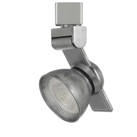 12W Integrated Led Metal Track Fixture With Mesh Head, Silver By Benzara | Track Lights |  Modishstore 