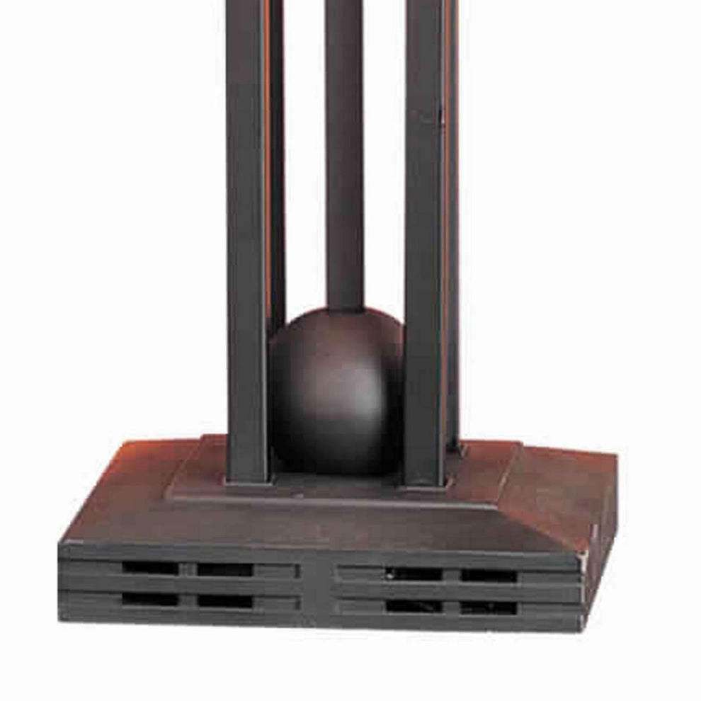 Ball Inlay Metal Body Table Lamp With Square Mica Shade, Bronze By Benzara | Table Lamps |  Modishstore  - 5
