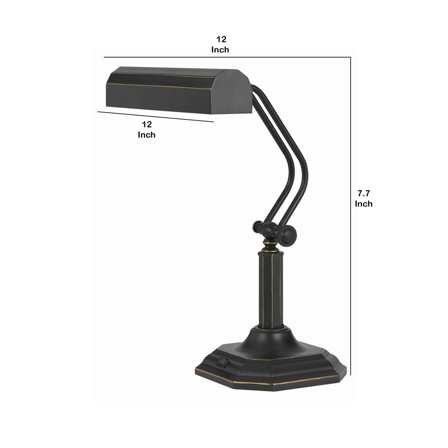 7 Watt Led Piano Lamp With 3000K Color Temperature, Black By Benzara | Table Lamps |  Modishstore  - 2