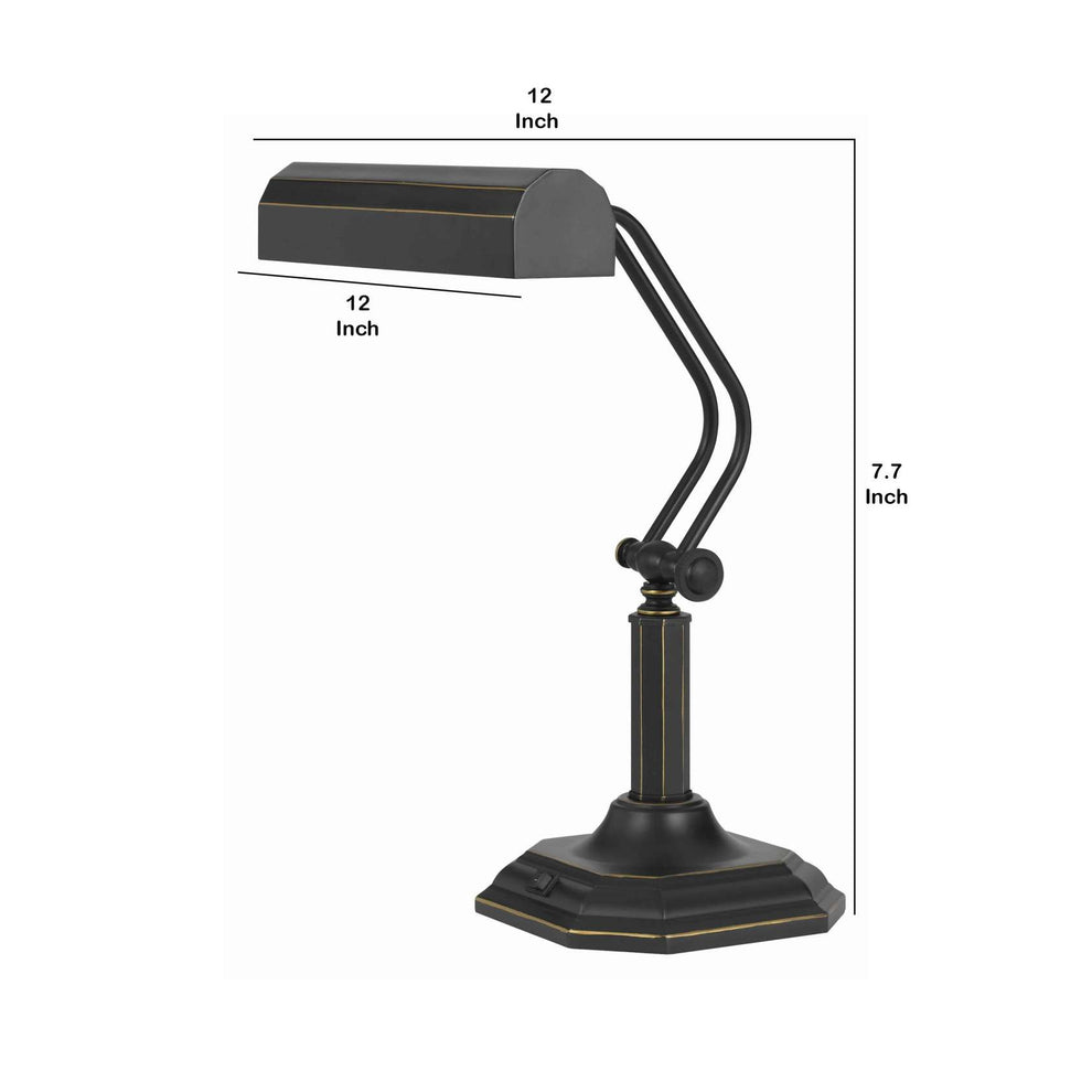 7 Watt Led Piano Lamp With 3000K Color Temperature, Black By Benzara | Table Lamps |  Modishstore  - 2