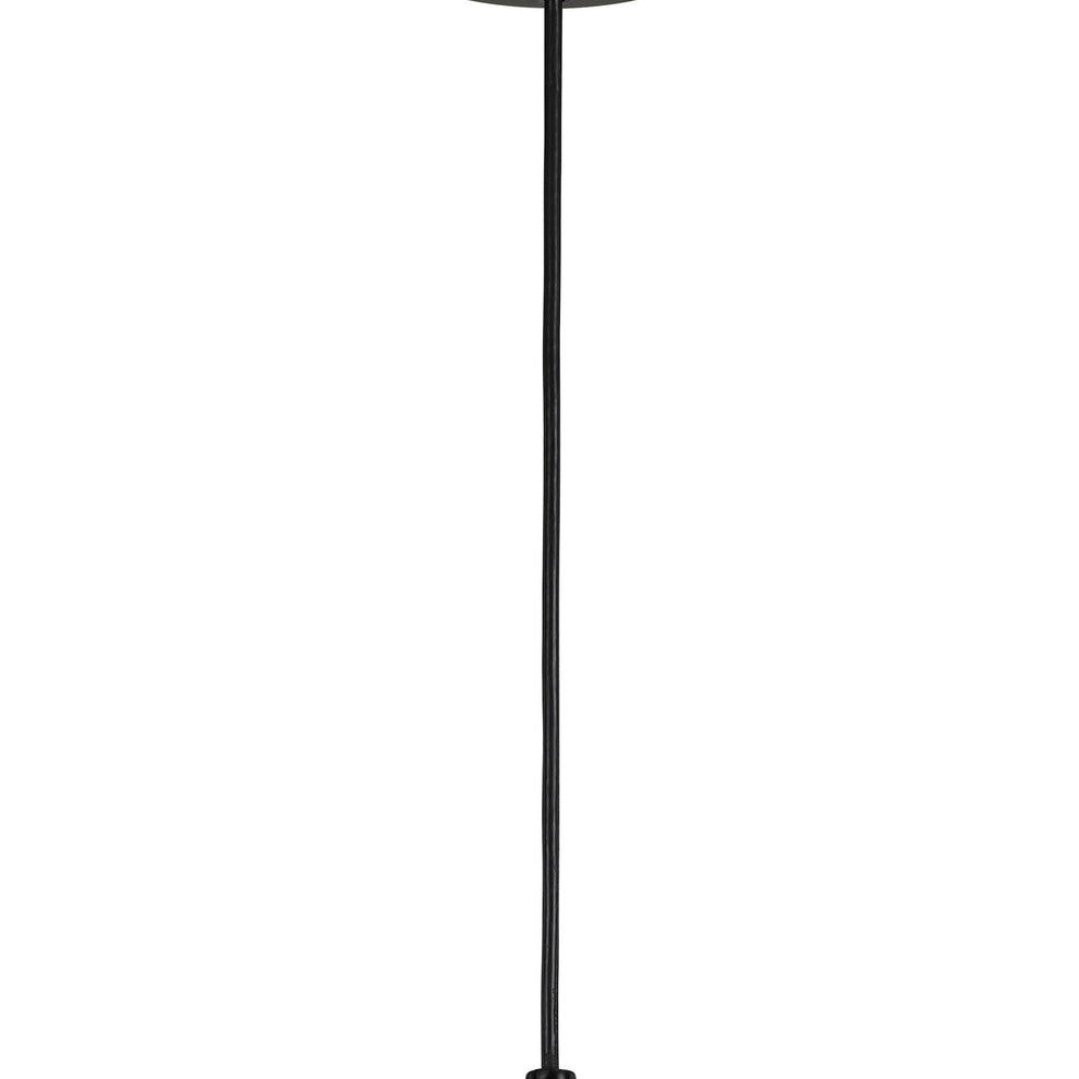 Round Glass Shade Pendant Lighting With Canopy And Hardwired Switch, Brown By Benzara | Pendant Lamps |  Modishstore  - 3
