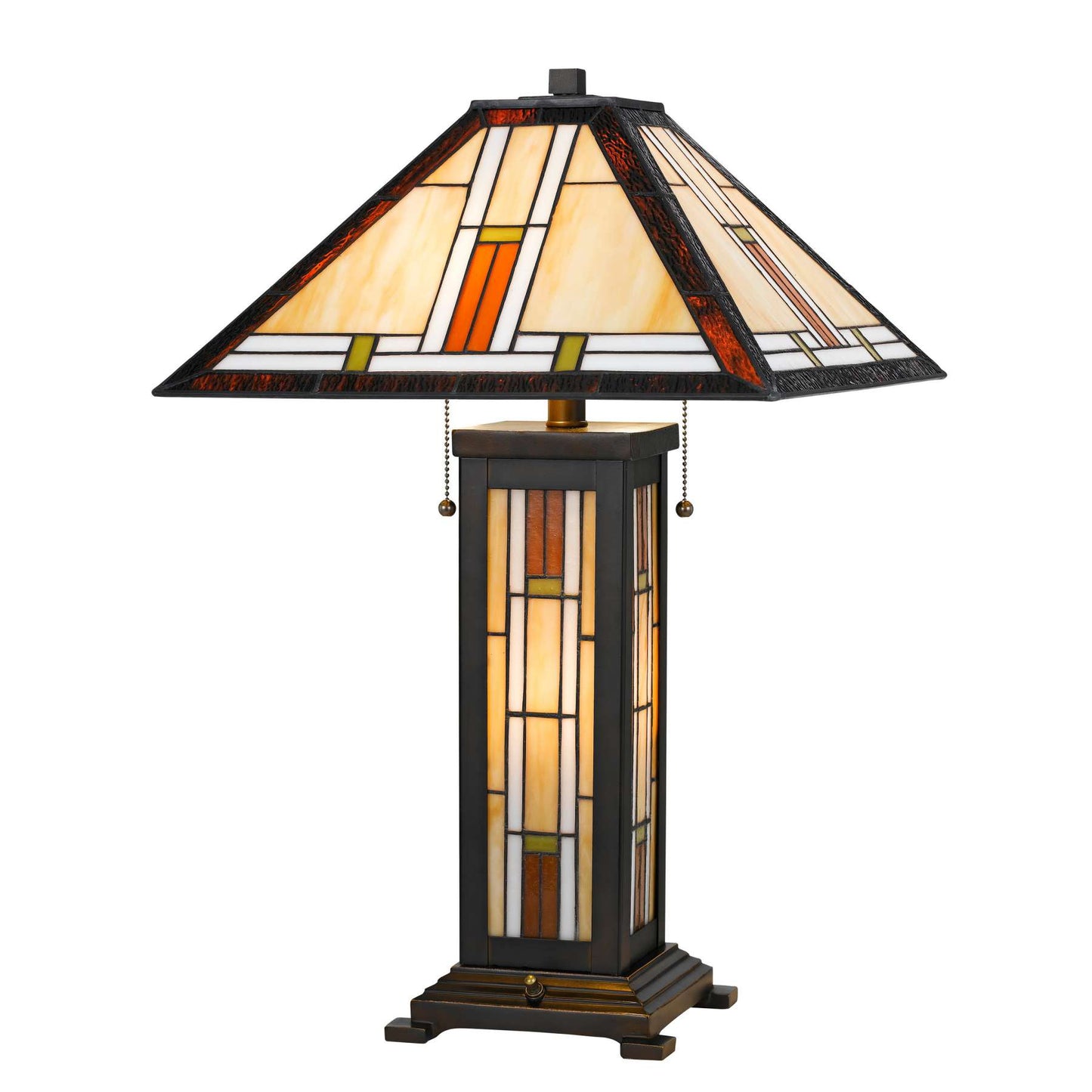 60 X 2 Watt Polyresin Table Lamp With 7 Watt Night Light, Black By Benzara | Table Lamps |  Modishstore 