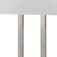 60W X 2 Desk Lamp With Rectangular Shade And Power Strip, Silver And White By Benzara | Table Lamps |  Modishstore  - 4