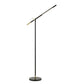10 Watt Adjustable Metal Frame Floor Lamp, Black And Brass By Benzara | Floor Lamps |  Modishstore 