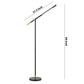 10 Watt Adjustable Metal Frame Floor Lamp, Black And Brass By Benzara | Floor Lamps |  Modishstore  - 2