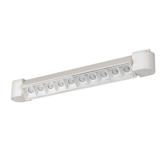 20 W Integrated Led Linear Design Track Fixture With Dimmer Feature, White By Benzara | Track Lights |  Modishstore 