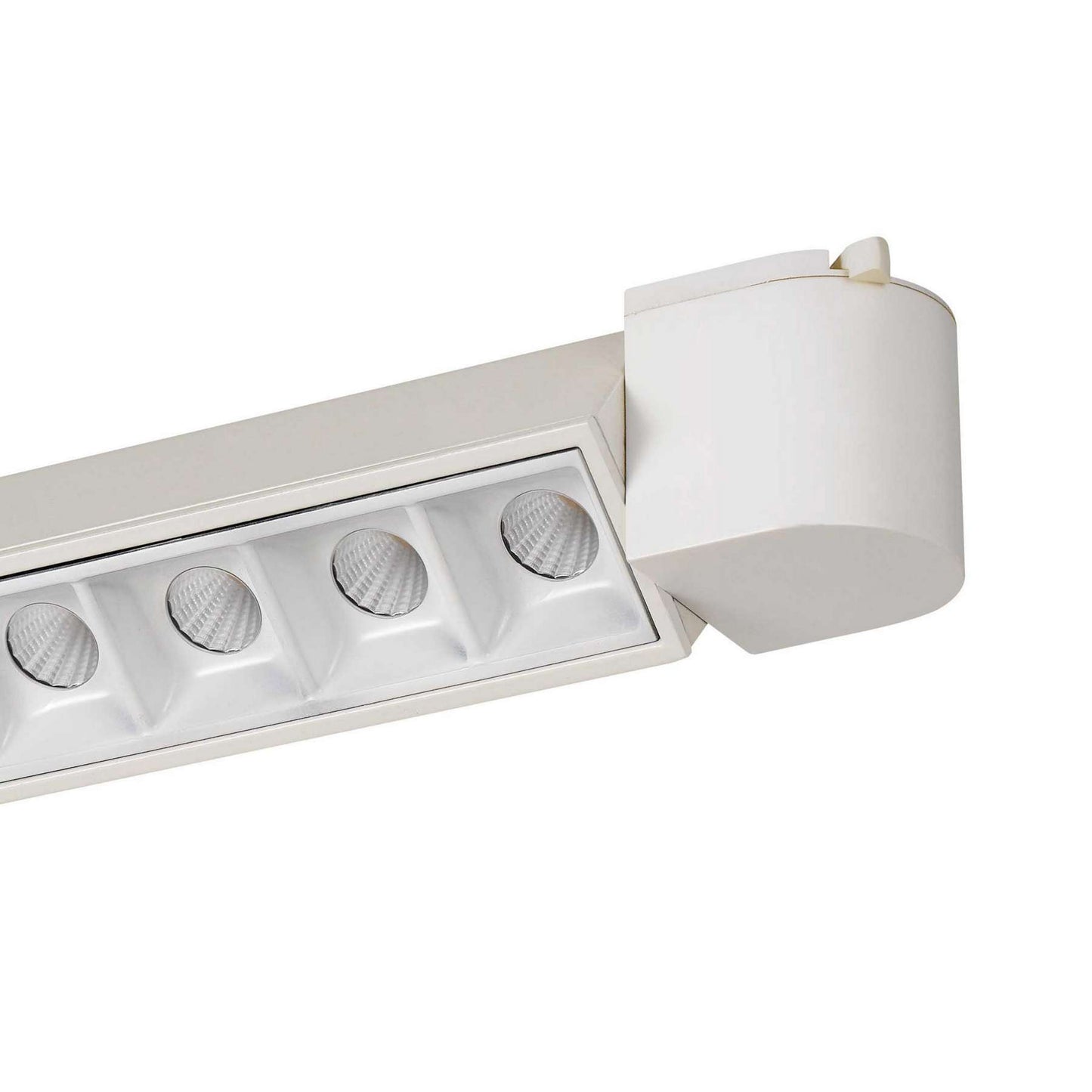 20 W Integrated Led Linear Design Track Fixture With Dimmer Feature, White By Benzara | Track Lights |  Modishstore  - 3