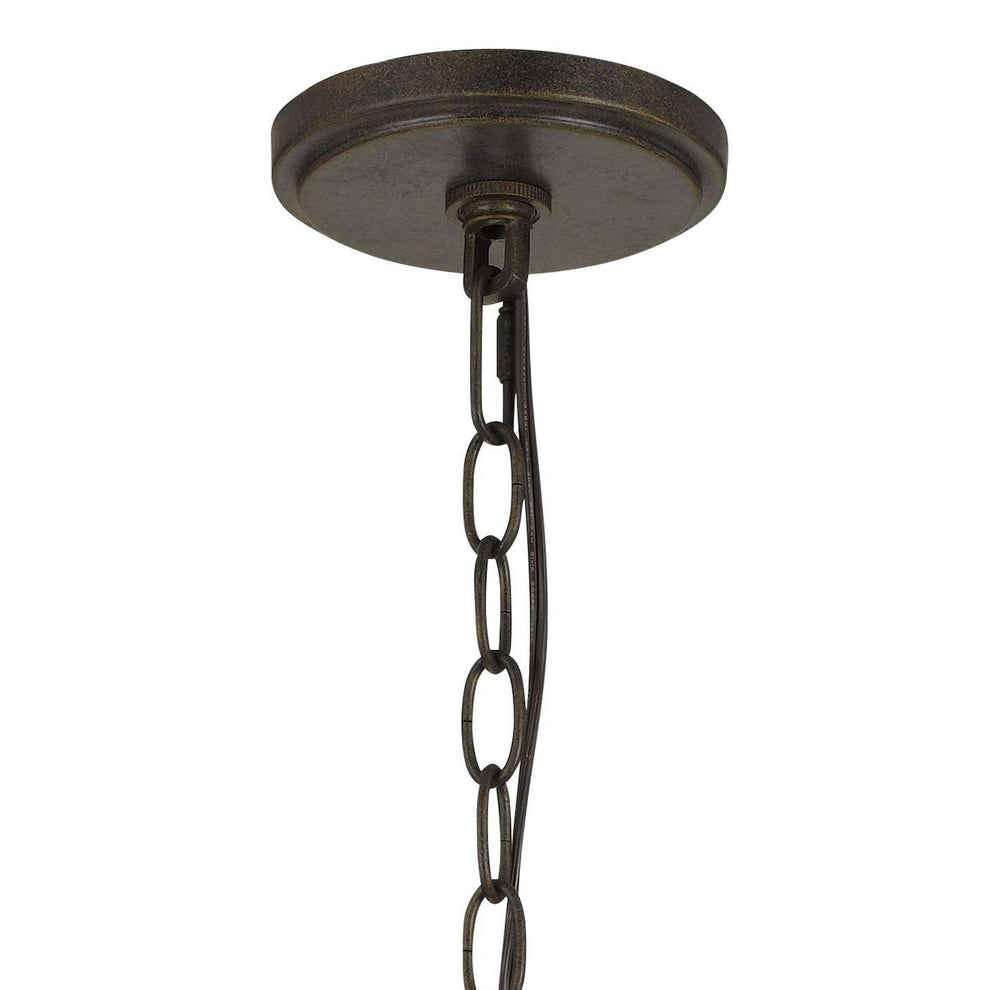 60W Twisted Metal Mesh Design Pendant Fixture, Dark Bronze By Benzara | Chandeliers |  Modishstore  - 5