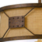 Metal Frame Drum Shade Pendant Fixture With Lattice Design, Rustic Bronze By Benzara | Chandeliers |  Modishstore  - 4
