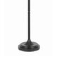 3 Way Glass Shade Torchiere Floor Lamp With Metal Pedestal Base, Black By Benzara | Floor Lamps |  Modishstore  - 3