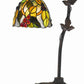 Hand Painted Table Lamp With Intricate Leaf Design Arched Base, Multicolor By Benzara | Table Lamps |  Modishstore  - 4