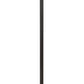 Polyresin Floor Lamp With Glass Shade And Pull Chain Switch, Black By Benzara | Floor Lamps |  Modishstore  - 4