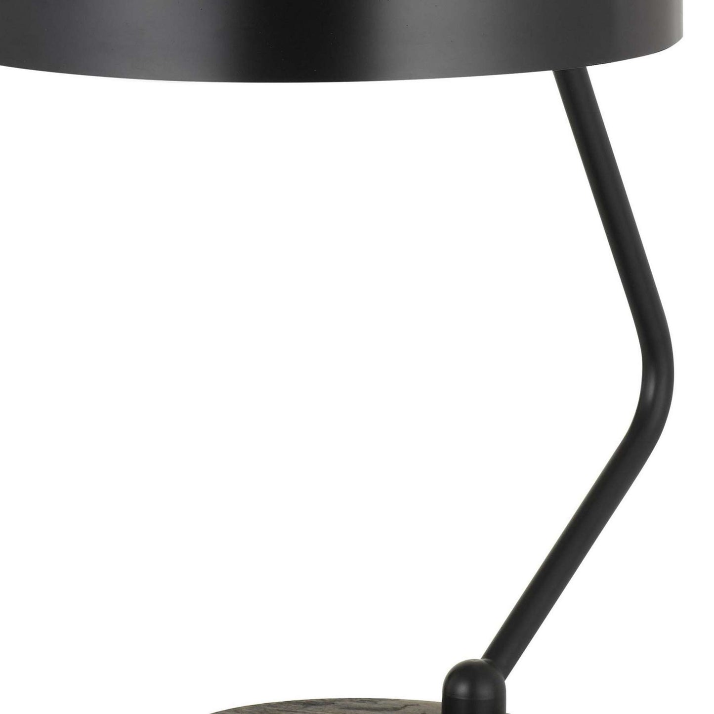 Metal Lined Fabric Shade Desk Lamp With Wooden Base, Beige And Black By Benzara | Table Lamps |  Modishstore  - 4