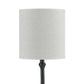 Elongated Bellied Shape Metal Accent Lamp With Drum Shade, Black By Benzara | Floor Lamps |  Modishstore  - 2