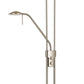 2 Metal Heads Torchiere Floor Lamp With Dimmer Control, Chrome By Benzara | Floor Lamps | Modishstore - 3