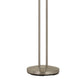 2 Metal Heads Torchiere Floor Lamp With Dimmer Control, Chrome By Benzara | Floor Lamps | Modishstore - 4