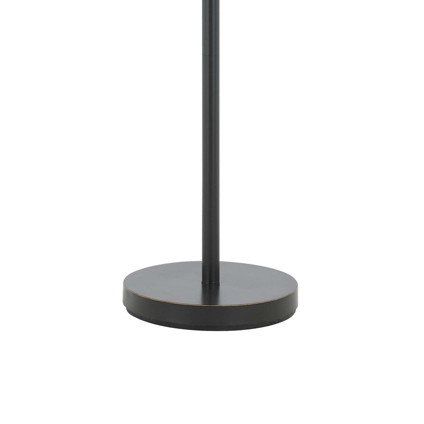 Round Shade Metal Floor Lamp With Adjustable Stalk Support, Black By Benzara | Floor Lamps |  Modishstore  - 3