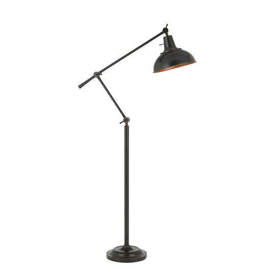 100 Watt Metal Body Floor Lamp With Adjustable Height And Head, Black By Benzara | Floor Lamps | Modishstore