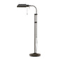 Metal Rectangular Floor Lamp With Adjustable Pole, Black By Benzara | Floor Lamps |  Modishstore 