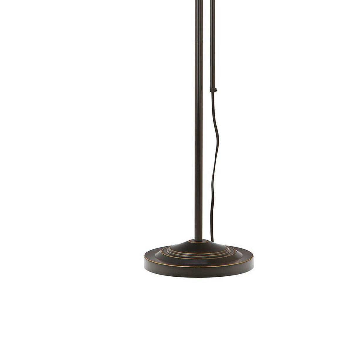 Metal Rectangular Floor Lamp With Adjustable Pole, Black By Benzara | Floor Lamps |  Modishstore  - 3