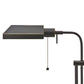 Metal Rectangular Desk Lamp With Adjustable Pole, Black By Benzara | Table Lamps |  Modishstore  - 5