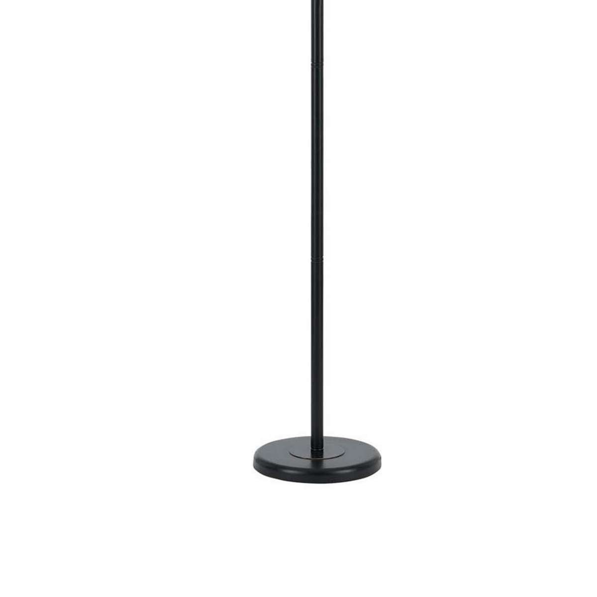 Metal Round 3 Way Torchiere Lamp With Frosted Shade, Dark Bronze And Gold By Benzara | Floor Lamps |  Modishstore  - 3