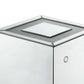 Mirrored Accent Table With Faux Diamond Inlaid Glass Top, Silver By Benzara | Accent Tables |  Modishstore  - 4