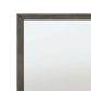 Rectangular Wooden Frame Mirror With Mounting Hardware, Gray And Silver By Benzara | Mirrors |  Modishstore  - 3
