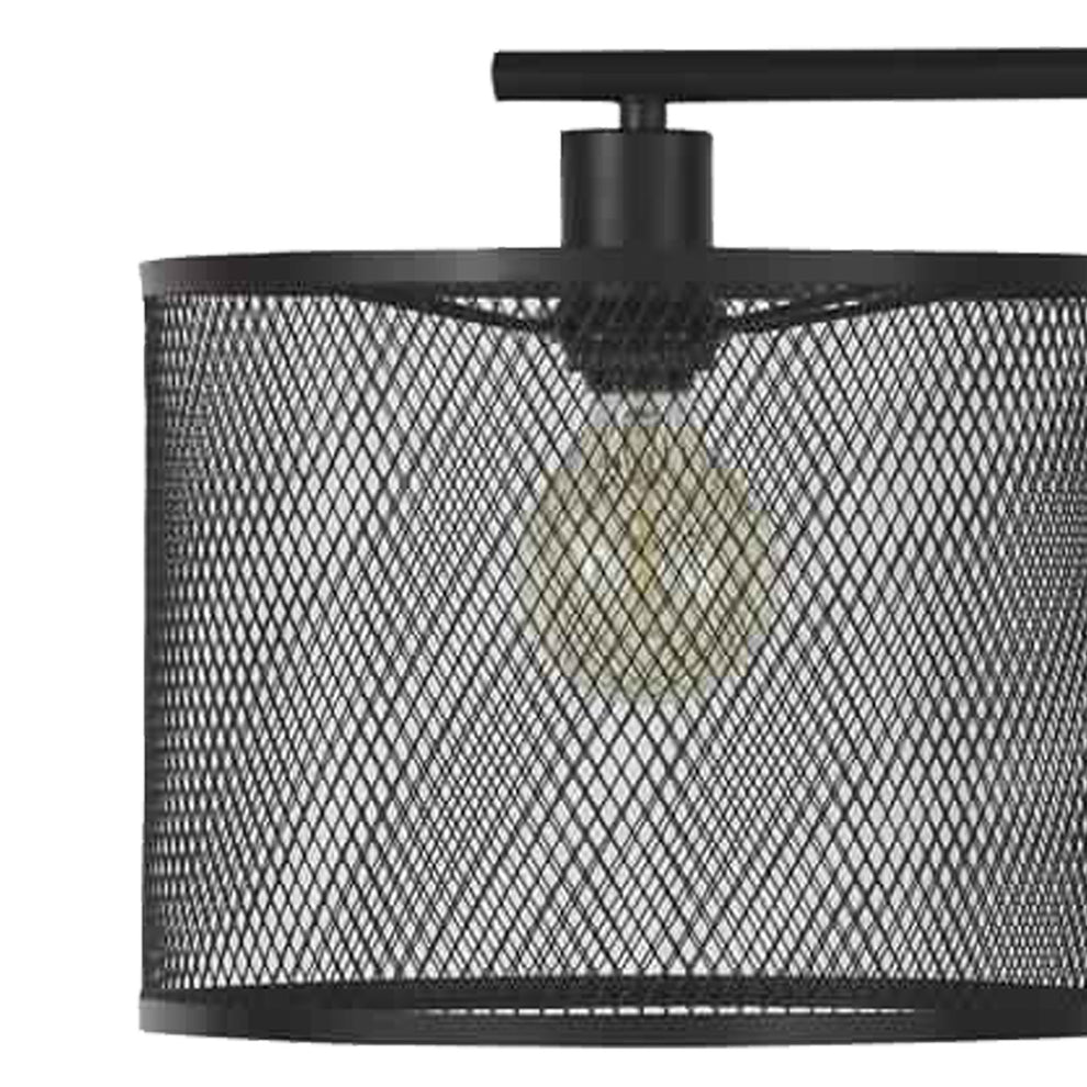 Metal Frame Floor Lamp With Caged Shade Dark Bronze By Benzara | Floor Lamps | Modishstore - 2