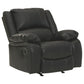 Faux Leather Upholstered Rocker Recliner With Jumbo Stitching, Black By Benzara | Chairs & Recliners | Modishstore - 4
