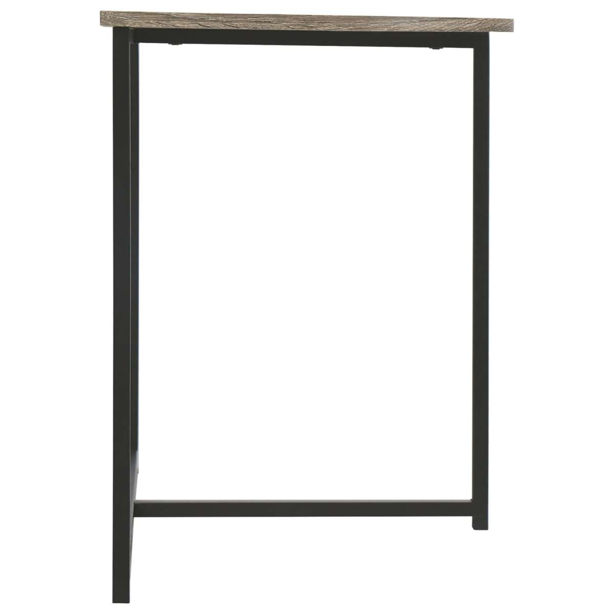 Crescent Moon Shaped Wood And Metal Chair Side End Table, Brown And Black By Benzara | Side Tables |  Modishstore  - 5