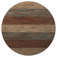 Rustic Plank Style Round Shape Cocktail And 2 End Tables, Set Of 3, Brown By Benzara | End Tables | Modishstore - 3