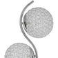 Contemporary Floor Lamp With Metal And Acrylic Ball Shades, Silver By Benzara | Floor Lamps | Modishstore - 2