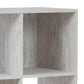9 Cube Wooden Organizer With Grain Details Washed White By Benzara | Shelves & Shelving Units | Modishstore - 2