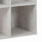 9 Cube Wooden Organizer With Grain Details Washed White By Benzara | Shelves & Shelving Units | Modishstore - 4