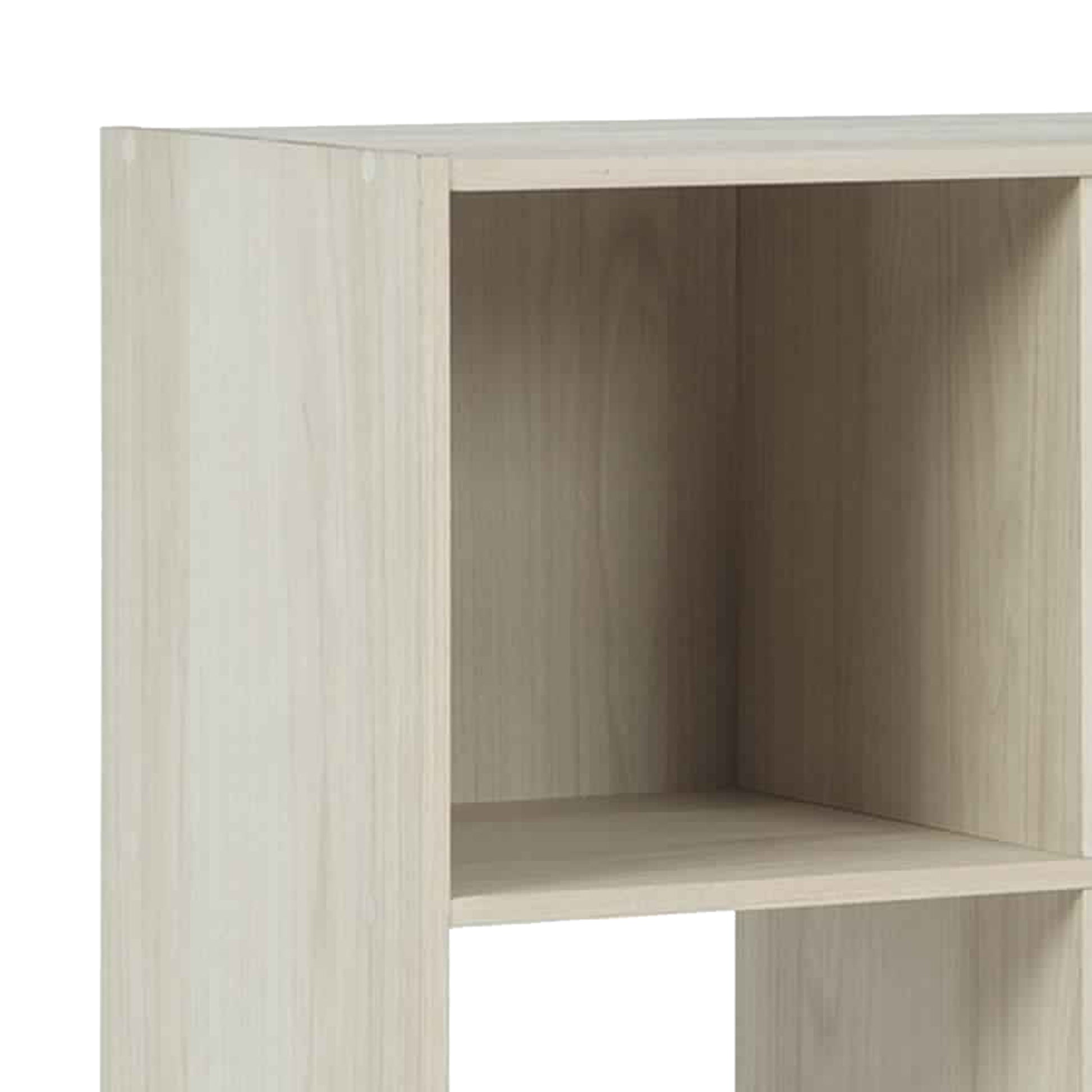 9 Cube Wooden Organizer With Grain Details Natural Brown By Benzara | Shelves & Shelving Units | Modishstore - 2